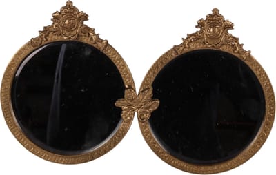 Baroque - Spiegel - Spiegel koper 27,5 cm - 16x27.5x5 - Brass