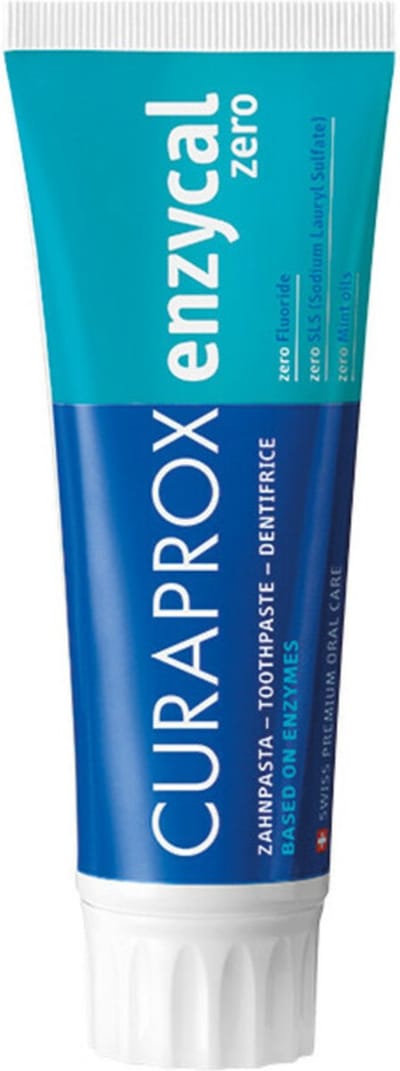 4x Curaprox Tandpasta Enzycal Zero Fluoride 75 ml