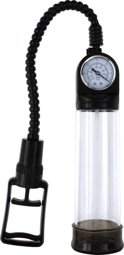 Seven Creations - Redline Psi Pump Clear - Penispomp - Zwart - Ø 70 mm