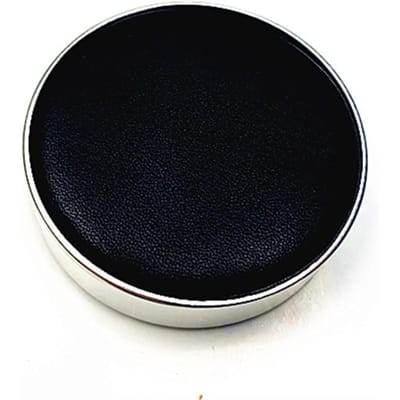 Boîtier de Mouvement de Montre Coussin Cuir Protecteur Support pour Horloger Pièce de Montre Réparation de Verre Outil de Changement de Pile noir