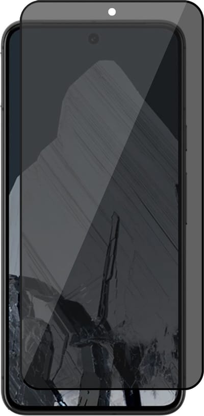 Privacy Screenprotector geschikt voor Google Pixel 8 Pro - Volledig Dekkend Glas Screen Protector