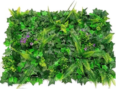 Kunstgras Panelen - Kunstmatige Heggen - Wanddecoratie Buiten - Op Maat Te Knippen - 40x60 cm - Groen