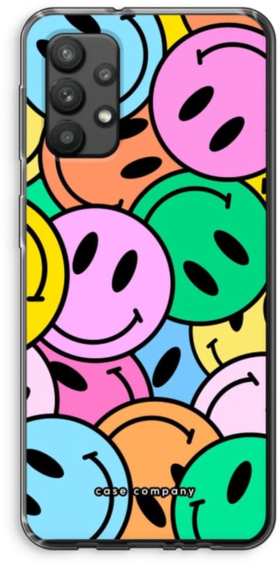 Case Company® - Hoesje geschikt voor Samsung Galaxy A32 4G hoesje - Smiley N°1 - Soft Cover Telefoonhoesje - Bescherming aan alle Kanten en Schermrand