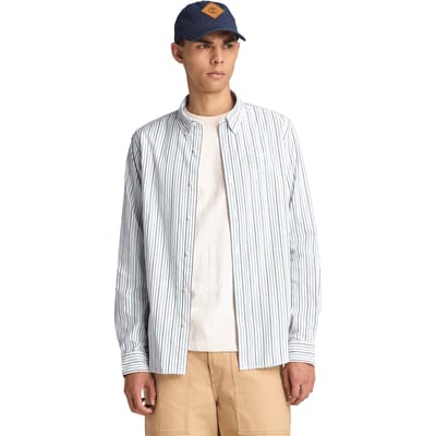 Timberland Striped Shirt White Yd Taglia: L | Camicie Casual Outlet | Uomo | Bianco