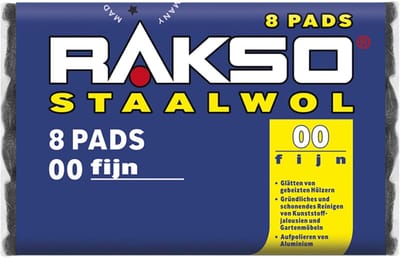 Staalwol - Stalen Wol Pads - Fijn - Perfect voor Polijsten en Reinigen - Voor Hout, Glas en Metaal