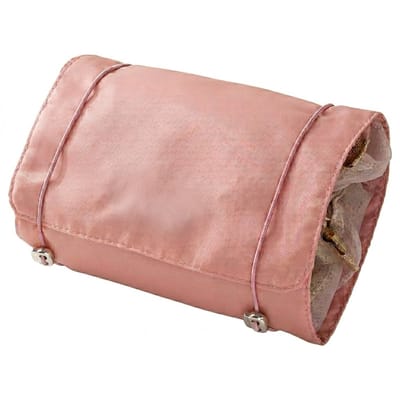 Roze beautycase dames toilettas organizer met transparante vakken en ritssluiting opvouwbare make up tas cosmeticatas reis organizer met meerdere compartimenten