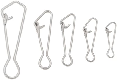 Dailygoods- Viswartels 100 Stuks - Roestvrij Staal - Connector Snap - Zeevissen - Verschillende Maten 16/20/24/28/36mm - Sterke Bevestiging - Visconnector