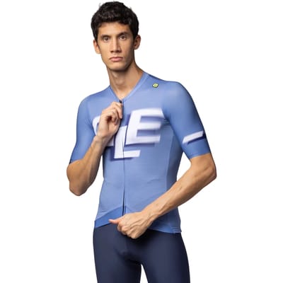 Ale Pr-e Sauvage Korte Mouw Wielertrui Blauw XL Man