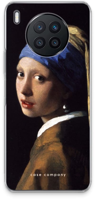 Case Company® - Hoesje geschikt voor Huawei Nova 8i hoesje - The Pearl Earring - Soft Cover Telefoonhoesje - Bescherming aan alle Kanten en Schermrand