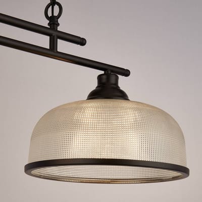 Searchlight Hanglamp Bistro 2-lamps, zwart