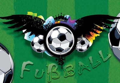 Fotobehang Football  | XL - 208cm x 146cm | 130g/m2 Vlies