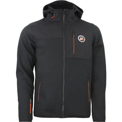 Afneembare hoodie met softshell panelen Peak Mountain Carhood
