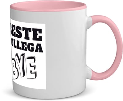 Akyol - beste collega koffiemok - theemok - roze - Beste brandweerman - teamgenoot - afscheid - 350 ML inhoud