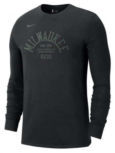 Nike NBA Milwaukee Bucks - T-shirt - Maat XXL - Zwart - Bucks - Basketbal - Heren T-shirt voor Mannen