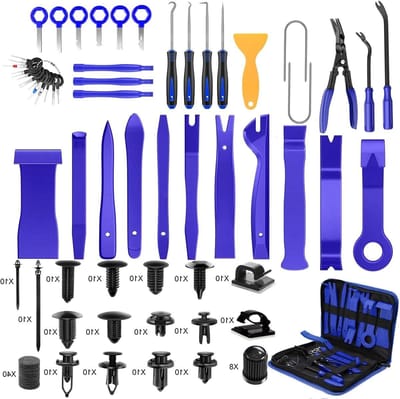 Trim Verwijderingsset - Panel Tool Kit - Auto Interieur Reparatie - Nylon Fiber Materiaal - 250 Stuks - Grijs