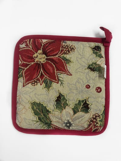 Pannenlap -Luxe gobelinstof - Kerst - Kemi - Kerstroos