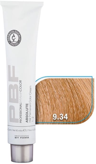 by fama tinte color absolute brown pbc tinte 9.34, 80 ml