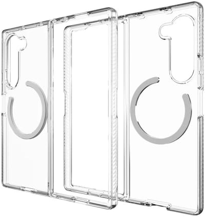 ZAGG Bridgetown Snap Hoesje Geschikt voor Samsung Galaxy Z Fold 6 - Back Cover Compatibel met MagSafe - Grafeen - 3M Valbescherming - Transparant