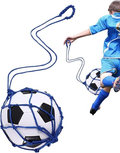 Sportbal Tas - Net Balhouder - Sporten Organiseren - Duurzaam Nylon Materiaal - 17 x 12 x 5 cm - Blauw