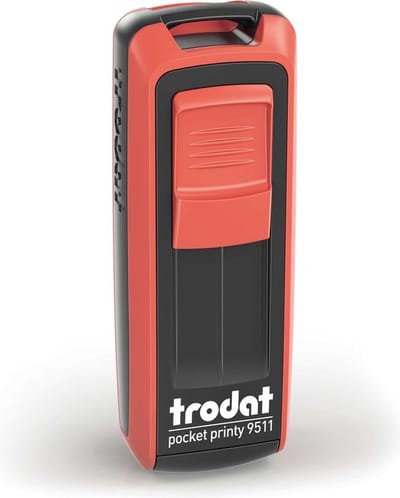 Trodat Pocket printy 9511 rood/zwart montuur