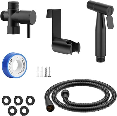 Toiletdouche Set - Bidetdouche Handdouche - Persoonlijke Hygiëne - Instelbare Waterdruk - 20 cm x 13 cm x 5 cm