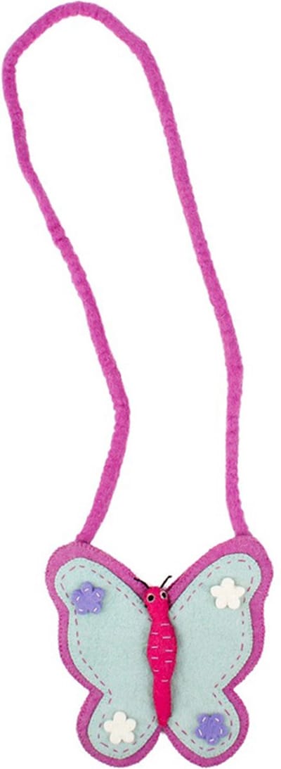Vilten Tasje Vlinder - 18x53cm