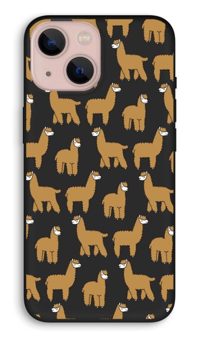 Case Company® - Hoesje geschikt voor iPhone 13 hoesje - Alpacas - Biologisch Afbreekbaar Telefoonhoesje - Bescherming alle Kanten en Schermrand