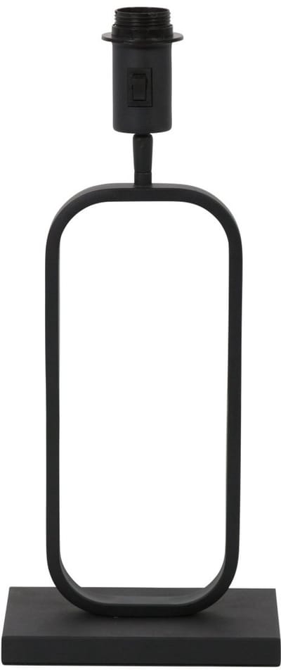 Zwarte tafellamp Stang 4739ZW van Steinhauer, metalen design, 47 cm hoog, zonder kap, kantelbaar, geschikt voor E27 lampenkappen, ideaal voor binnengebruik
