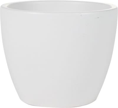 Ter Steege Bloempot - wit - glans - Scandinavisch - 13 x 11 cm - plantenpot