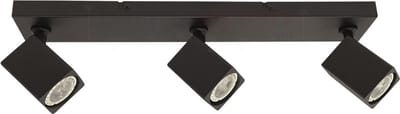 Spot Quadro Zwart GU10 3-Lichts
