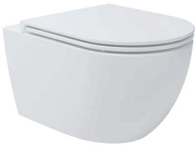 Hangtoilet zonder spoelrand met Tornado-spoeling en SoftClose WC-bril