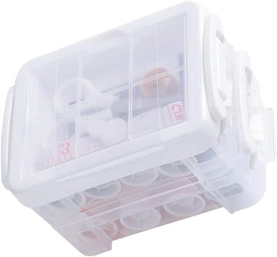 Naaiset - Naaigerei set - Kledingreparatie - Compleet gereedschap - 125 x 95 x 75 cm - Wit