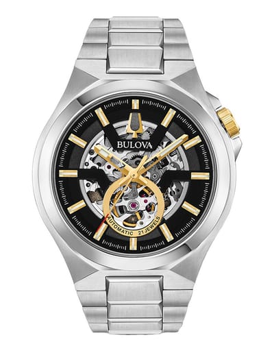 Bulova Classics/ Maquina 98A224 Horloge - Staal - Zilverkleurig - Ø 46 mm