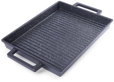 Orion GRANDE Serie - Granieten Grillplaat - 43x27 cm - Geschikt voor Alle Kookplaten
