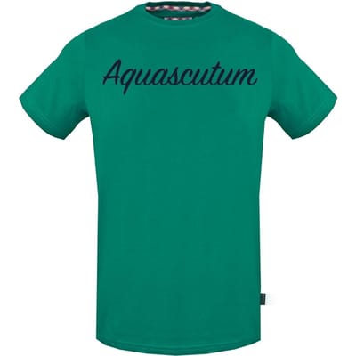 Aquascutum Signature-logo groen T-shirt