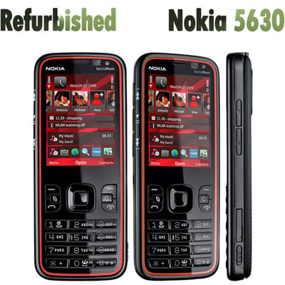 Gerenoveerde Nokia Originele Nokia 5630 XpressMusic Ontgrendeld Mobiel Telefoon Met 1 SIM 1 Battery 1 Charger zwart