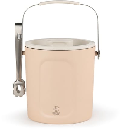 Leopold Vienna - IJsemmer met deksel en tang dubbelwandig Corvina 1,5L