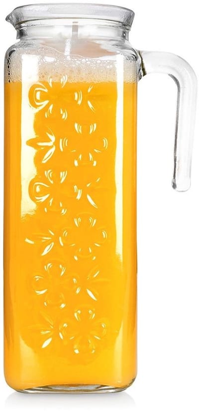 Orion - Glazen Karaf met Deksel - 1,2L - Transparant
