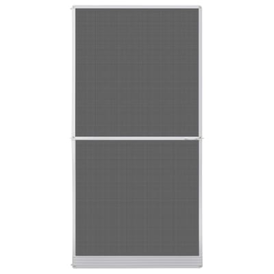 vidaXL - Scharnierend - Insectenscreen - Wit - en - Zwart - 120 - x - 240 - cm