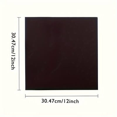 1 pièce, toile extensible noire 12 * 12 pouces, toile noire vierge en coton, pour acrylique, peinture à l'huile, métal noir