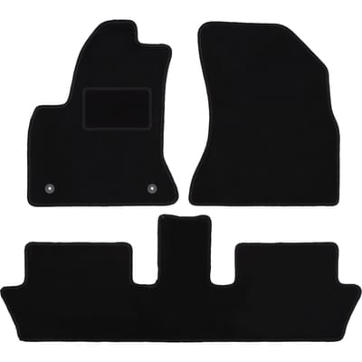 Zwarte veloursmatten voor: Citroen C4 Grand Picasso minivan (2006-2013)