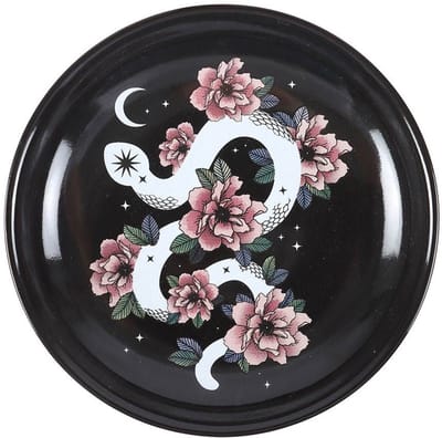 Something Different - Floral Snake Decoratie schaaltje - Zwart