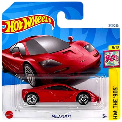HOT WHEELS McLAREN F1 RACING RED 243/250 1:64 HW THE '90 9/10