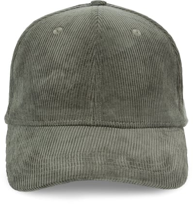 Native Spirit Ecologische uniseks pet met 6 panelen in ribfluweel NS016 - Organic khaki - One size