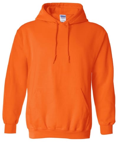 Gildan Zware Blend Volwassen Unisex Hooded Sweatshirt / Hoodie (Veiligheid Oranje)