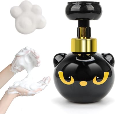 Moderne Zeepdispenser in Schattige Kattenpootvorm - Herbruikbare Dispenser met Pomp voor Badkamer, Keuken en Werkblad