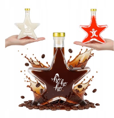 Bimberek - Decoratieve Fles - Stervorm - 200 ml - Met Print