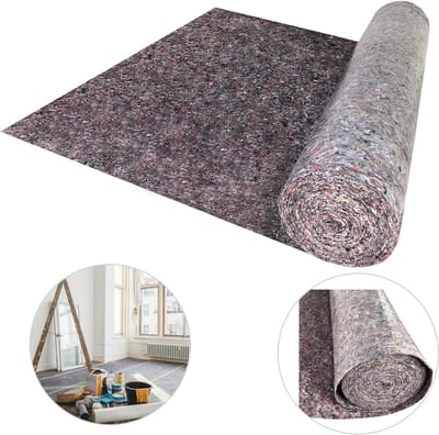 Froadp Schildersvlies 1 m x 50 m Afdekvlies 50 m² Gewicht 180 gr Afdekvlies Beschermvlies met PE-coating voor schilders Behangen Doe-het-zelvers Schildersvilt op rol