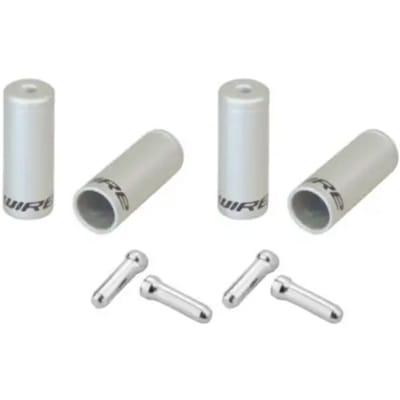 Tips Jagwire Universal Pro End Cap Pack Braided Housing-Silver