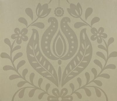 Dutch Wallcoverings Vliesbehang ornament - creme/glitter